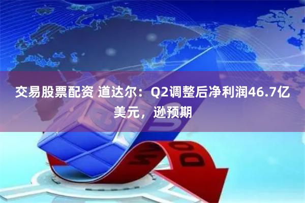 交易股票配资 道达尔：Q2调整后净利润46.7亿美元，逊预期